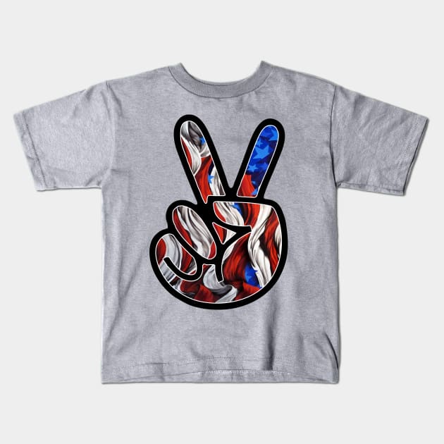 Peace Kids T-Shirt by DavesTees